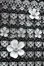 Placeholder: Texture lace black and white with flowers