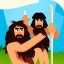 Placeholder: Cavemen selfie, photo realist