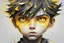 Placeholder: abstract boy art yellow color eyes