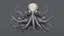 Placeholder: cyborg octopus, duotone illustration, cool, minimal, plain dark grey bg, detailed