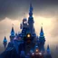 Placeholder: ((low poly art style)), ((tiny cute isometric)) very detailed evil empire looking disney castle, (beacon shining light), ominous (low poly grey clouds), soft smooth lighting, with soft colors, (god rays), (mist on the horizon), 100mm lens, 3d octane render, trending on cgsociety, (modular constructivism), gradient background, physically based rendering, centered.