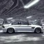 Placeholder: Bmw, parking sous-terrain, fleur, chrome,concept art, synthwave