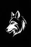 Placeholder: black and white wolf logo, must be simple