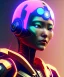 Placeholder: Medium Close Up Portrait, Front image. cyberpunk Asian woman, pink short hair. rabbit mask, latex suit. Red, black, gold, color. Ghost in the shell style. Gradient background. Avatar image, highly detailed, concept art, smooth, unreal engine 5, god rays, ray tracing, RTX, lumen lighting, ultra detail, volumetric lighting, 3d, finely drawn, high definition, high resolution.