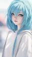 Placeholder: a close up of a person with blue hair, cgsociety 9, anime girl with teal hair, realistic anime 3 d style, female anime character, pretty anime girl, pretty girl with blue hair, 3 d anime realistic, photorealistic anime girl render, realistic - anime, semi realistic anime, portrait anime girl, beautiful anime girl, realistic anime artstyle