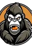 Placeholder: 164x164 pixels logo with an angry gorilla with the text glamsbjerg gorilla in front