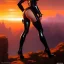 Placeholder: fullbody portrait 'beautiful booty sexy busty Raven(teen titans)'Sitting on heels and looking over shoulder,wearing minimal ancient latex armor,hyperrealistic skin,Hyperrealistic Big eyes,painting by gaston bussiere, greg rutkowski, yoji shinkawa, yoshitaka amano, tsutomu nihei, donato giancola, tim hildebrandt, oil on canvas, cinematic composition,sharp image, extreme detail,((fit full head inside picture)),32k