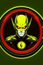 Placeholder: reverse flash logo animated inside a medalion