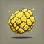 Placeholder: yellow cartoon asteroid stylized