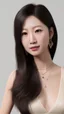 Placeholder: 4K Photorealism : 30 year old Asian woman with a full body with a proportional body, symmetrical face, precise clean brown eyes, long flowing hair, precise chest accentuation, showing typical Japanese clothing