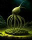 Placeholder: tabletop role-playing miniature of a crinoid-starfish-worm. full body. concept art in the style of dungeons and dragons alan lee greg rutkowsky john howe