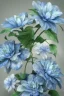 Placeholder: a bunch of blue flowers with green leaves, a digital rendering by Kanzan Shimomura, cgsociety, photorealism, rendered in maya, daz3d, photorealistic