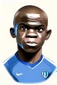 Placeholder: Ngolo Kante French soccer player cartoon 2d