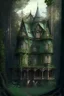 Placeholder: victorian fantasy house surrounded by forest