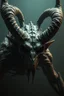 Placeholder: Bosch nightmares paint inf style Title: a creature with horns ,insanely detailed octane render trending on artstation, 8k artistic photography, photorealistic concept art, soft natural volumetric cinematic perfect light, chiaroscuro, award-winning photograph, masterpiece, oil on canvas, Raphael, Caravaggio, Greg Rutkowski, people, beksinski, Giger