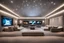 Placeholder: home cinema room with LED lighting in the walls make sure the room is completely symmetrical