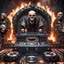 Placeholder: DJ of the damnded, insanely detailed DJ booth in hell, MID set, speakers and equipment made of bone, anatomically correct, add more skulls in th audience, photorealism, vray, 8k 3d https://stablecog.com/generate?o=a67b60e0-edd2-418d-9744-d1d585055d7fv https://stablecog.com/generate?o=93026b00-ac6b-436a-bc57-6aa04073d4a9