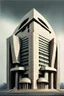 Placeholder: Futuristic Architecture of the building of Reserve bank of India with Indian rupee symbol