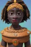 Placeholder: african head portrait, warrior costume, village, meditation, woods, galaxy sky, 8k quality