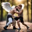 Placeholder: [high res macro photo with bokeh by Ole Bielfeldt] Jacob wrestling with angel