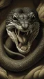 Placeholder: الكوبرا و الثعبان. A mouse and in a mouth of snake