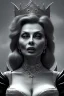 Placeholder: Sophia Loren as evil queen in black leather, cleavage, dominatrix, angry, stern look. character design by cory loftis, fenghua zhong, ryohei hase, ismail inceoglu and ruan jia. unreal engine 5, artistic lighting, highly detailed, photorealistic, fantasy