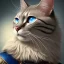 Placeholder: a cat with blue eyes wearing a medieval helmet, high detail, photo, 8k, ray-tracing