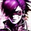 Placeholder: beautiful punk girl, hyper detailed, hyperdetailed, intricately detailed, illustration by <Yoji Shinkawa>, purple tones, darkred tones,