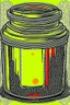 Placeholder: Vintage pop art style of a pot of Honey