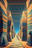 Placeholder: Egyptian pyramids, corridor to Pharaoh's tomb, walls with different patterns, palm circumcision, cartoon style, fantasy, digital art, 8k, full details, high resolution