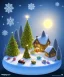 Placeholder: Cute tiny world Christmas diorama