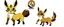 Placeholder: Create an eeveelution with ground/rock-like features on its body