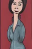 Placeholder: Portrait lady, full body shot, medium shot, style of catdog