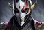 Placeholder: Jhin in 8k live action artstyle, bloody moon mask, close picture, intricate details, highly detailed, high details, detailed portrait, masterpiece,ultra detailed, ultra quality