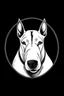 Placeholder: Simple drawing of bull terrier in one color