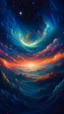 Placeholder: A mesmerizing celestial landscape with swirling nebulas and distant galaxies, Intricate, highfantasy, Insanely detailed, perfect composition, digital art