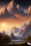 Placeholder: landscape mountains milkyway