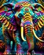 Placeholder: elephant full body, colorful page, coloer background, digital Art, perfect composition, beautiful detailed intricate insanely detailed octane render trending on artstation, photorealistic concept art, soft natural volumetric cinematic perfect light, chiaroscuro, masterpiece, oil on canvas, raphael, caravaggio, greg rutkowski, beeple, beksinski, giger, black and white still, digital Art, perfect coloer, read,green, blew,white, ((((colorful)))))