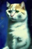 Placeholder: Portrait of a cat by Van Gogh