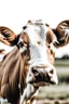 Placeholder: A cow looking up that is confused