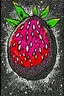 Placeholder: Vintage pop art style, pomegranate seeds