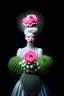 Placeholder: lady blooming cactus, darkmood, bizarre, surreal, albino by natalie shau