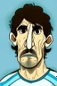 Placeholder: Alejandro Garnacho Argentine football player ,cartoon 2d