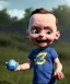 Placeholder: Sheldon cooper toddler, full body, dramatic lighting, angry, hyper realistic