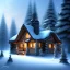 Placeholder: Snowy cabin