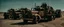 Placeholder: Trucker liberation army in guirrella war, Alberta Desert, cinematic, Fuji Film, Anamorphic lens, 2040s, deep depth of field, in a Cyber punk WW3 film, Fallout 4 inspired