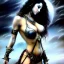 Placeholder: Epic full body picture portrait of busty atletic young beautiful Dejah Thoris Luis Royo styles