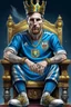 Placeholder: Messi siendo rey de argentina, realista