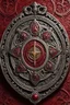 Placeholder: symbolic medallion of an ancient Catalan vampire sisterhood , highly detailed, ornate
