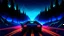 Placeholder: sea of stars retrowave wallpaper pine road Lamborghini